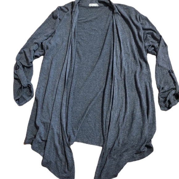 Prospect Gray Cardigan Size Large 3/4 Sleeve - Picture 1 of 3